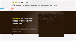 Desktop Screenshot of essaytrader.net