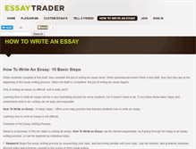 Tablet Screenshot of essaytrader.net